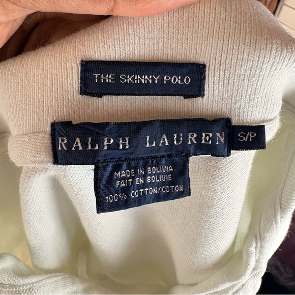 Ralph Lauren The Skinny Polo White Polo Shirt - Picture 5 of 6